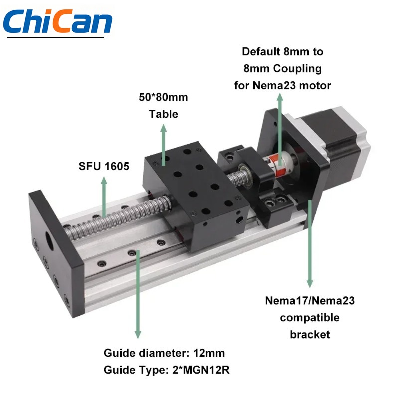 Linear Guide Rail - Kit de rail linéaire à vis