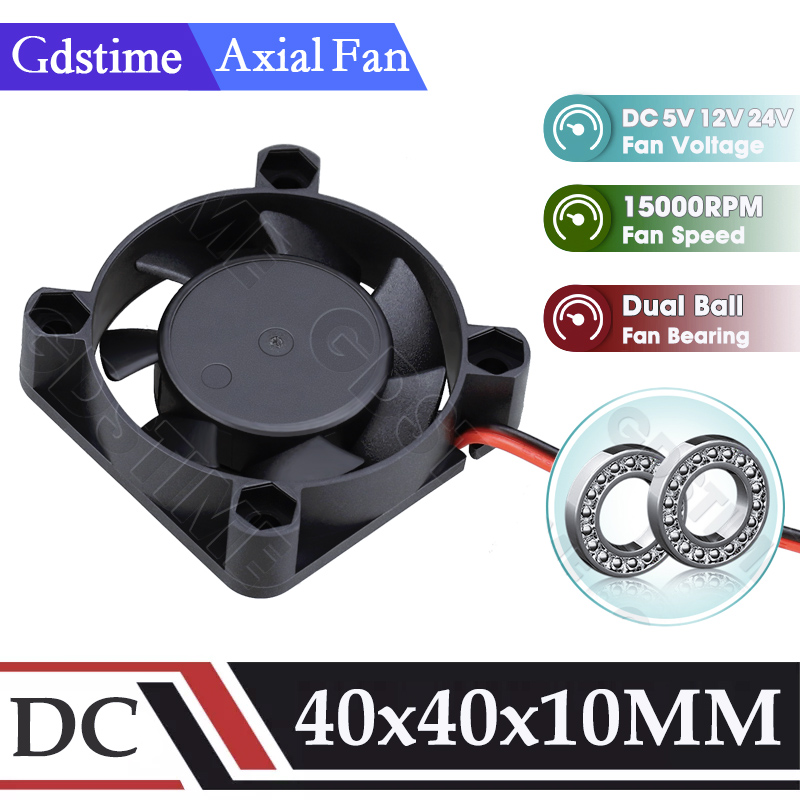 Cooling Fan 40Mm 3D - Ventilateur Gdstime 4010 24V 12V 5V