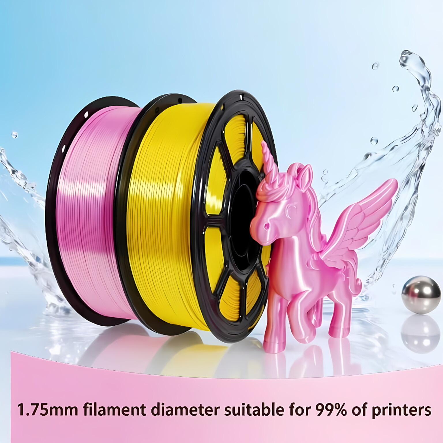 3D Printing Ender - Filament PLA Soie 1KG 1.75mm Brillant