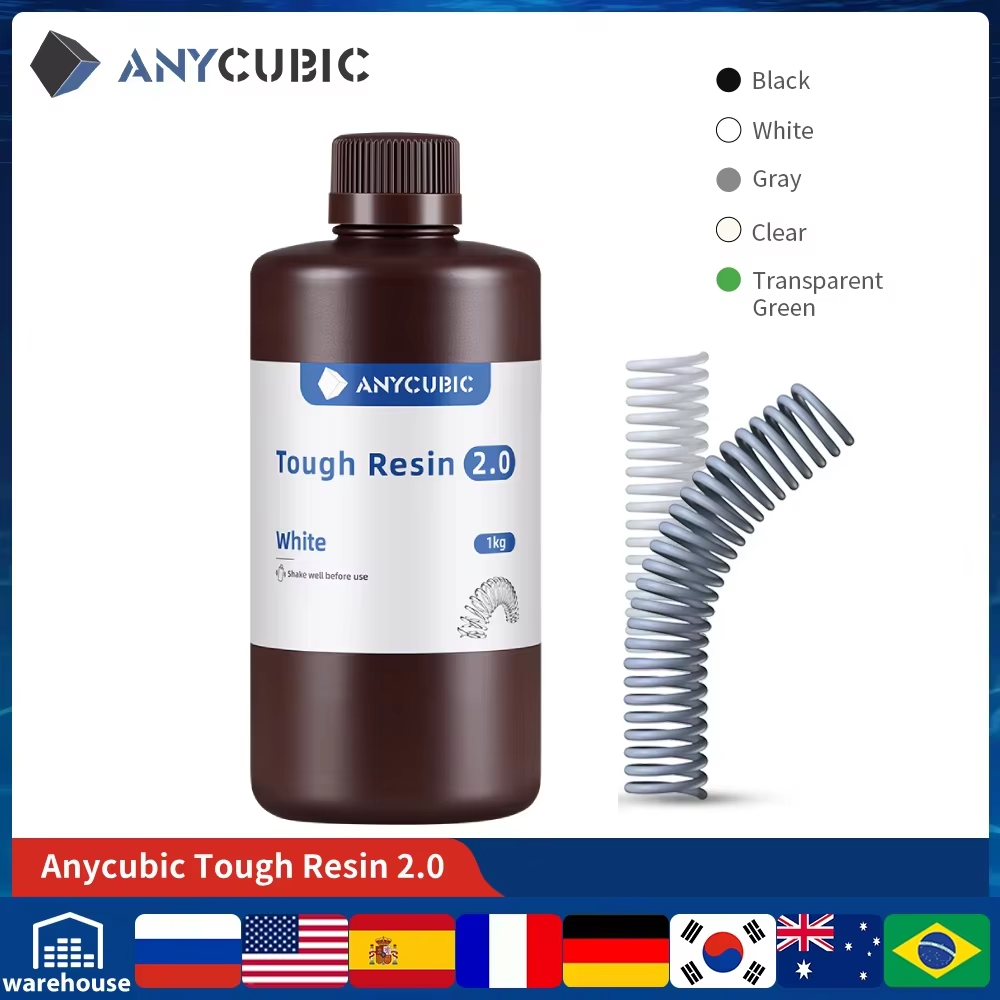 3D Printing Uv Resin - ANYCUBIC résine dure Flexible 2.0 405nm