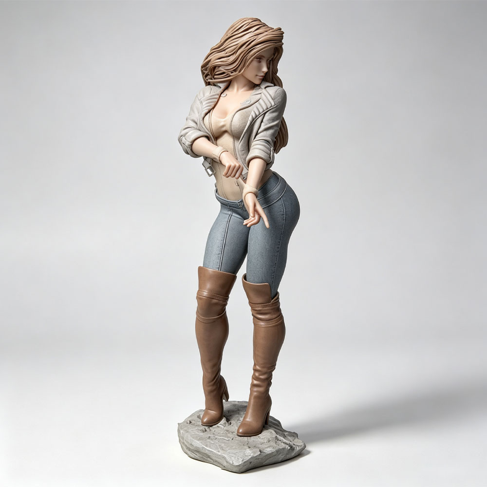 3D Printing Jobs - Personnage féminin réaliste et à la
