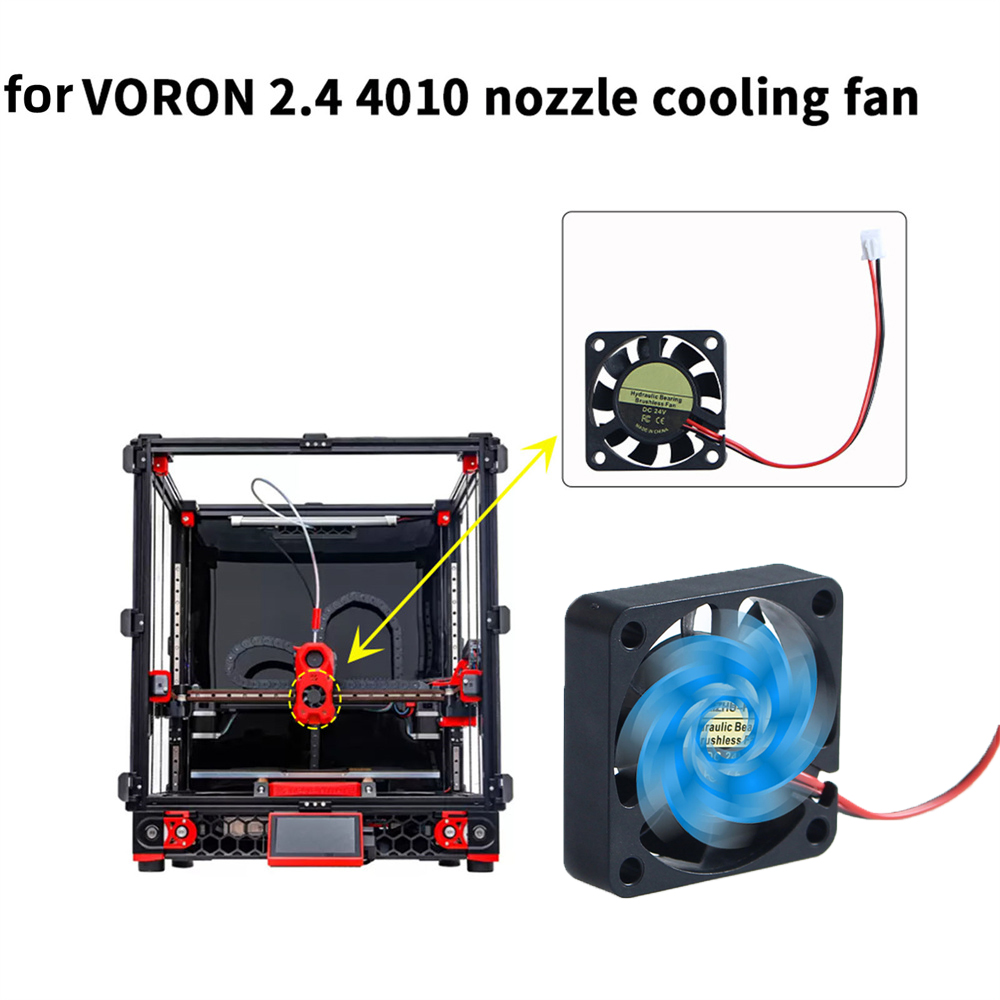 Cooling Fan 40Mm 3D - Ventilateur de refroidissement hydraulique, accessoire pour