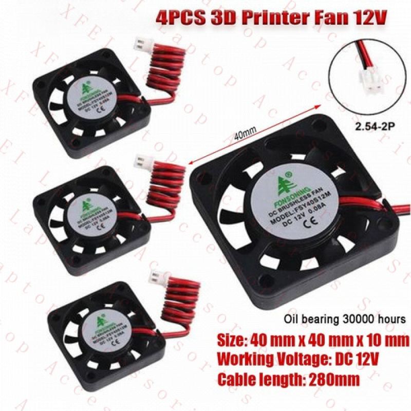 F 4X 12V ordinateur portable i - Cooling Fan 40Mm 3D avis et prix