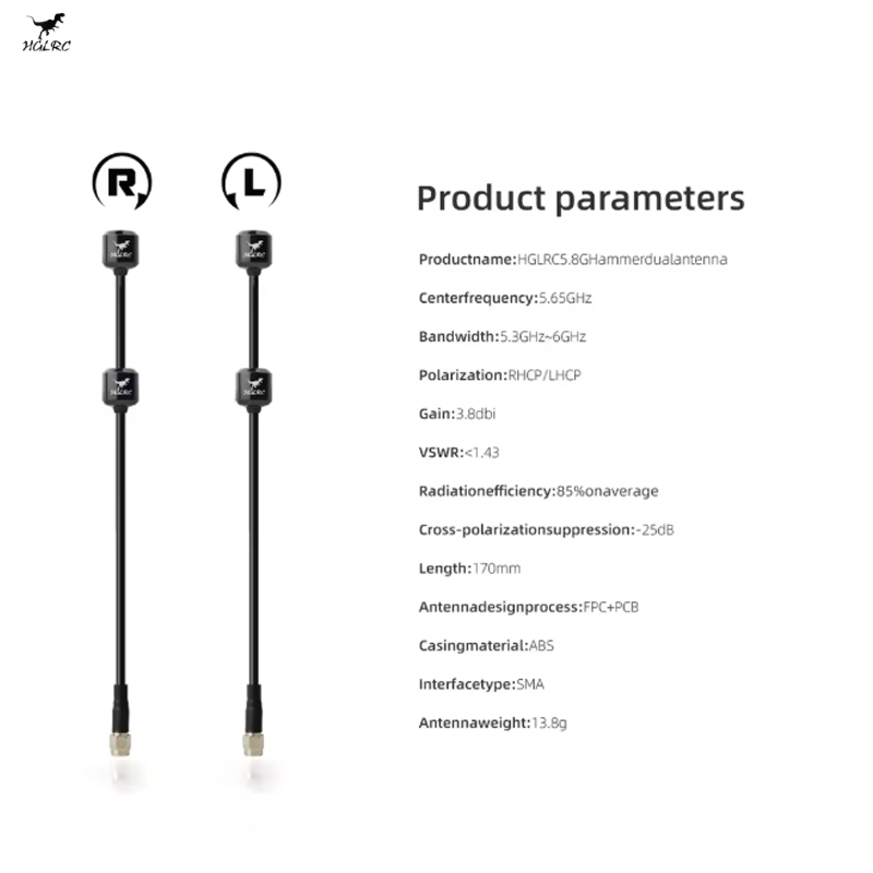 HGLRC 5.8G Hammer Double Anten - 3D Printing Drone avis et prix