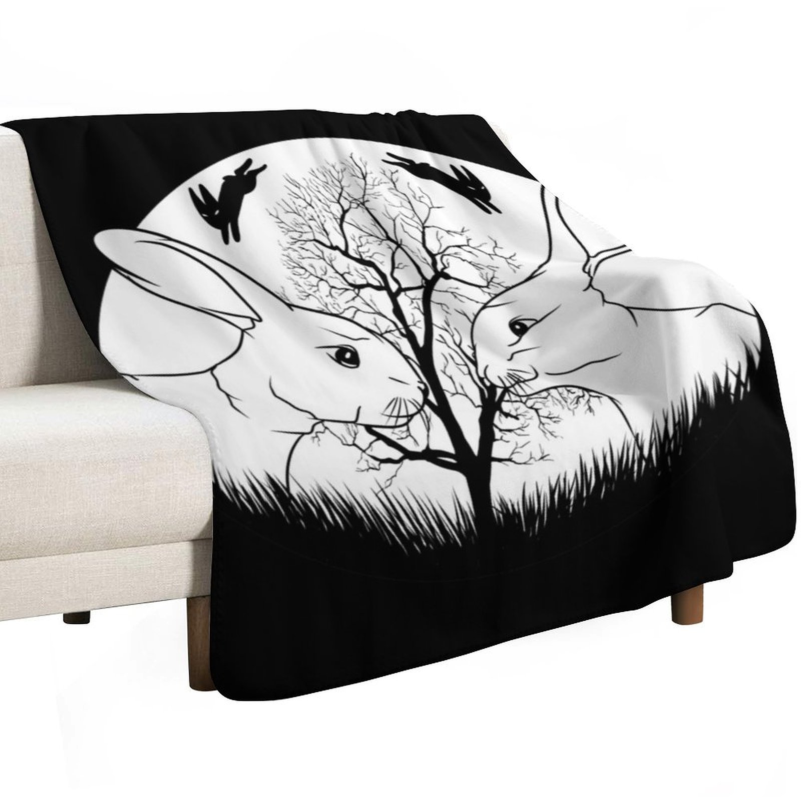 Couverture à motifs de lapins  - 3D Printing Rabbit avis et prix